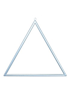 Marco de metal triangular para decorar para la decoración de espacios en hoteles y escaparates en tiendas