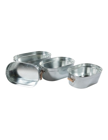 Bandeja de zinc con asa para la decoración de espacios en hoteles y escaparates en tiendas