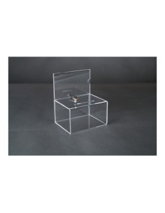 Caja de loteria acrílica para el interior o escaparates de espacios de tiendas o comercios