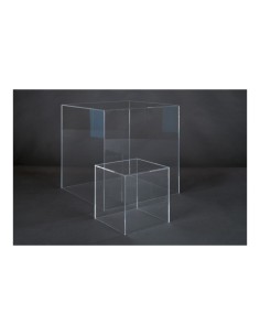 Caja de acrílico para el interior o escaparates de espacios de tiendas o comercios