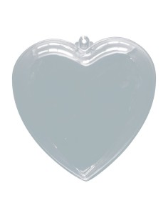 Corazón acrílico decorativo para el interior o escaparates de espacios de tiendas o comercios