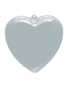 Corazón acrílico decorativo para el interior o escaparates de espacios de tiendas o comercios