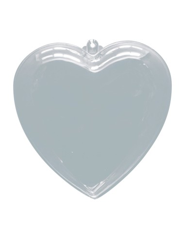 Corazón acrílico decorativo para el interior o escaparates de espacios de tiendas o comercios
