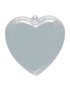 Corazón acrílico decorativo para el interior o escaparates de espacios de tiendas o comercios