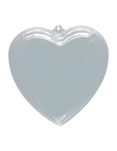 Corazón acrílico decorativo para el interior o escaparates de espacios de tiendas o comercios