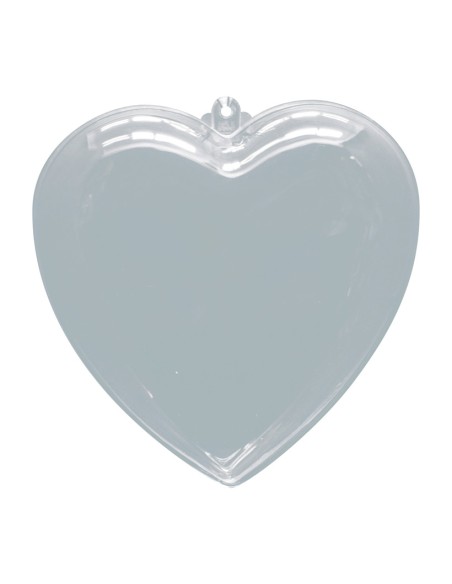 Corazón acrílico decorativo para el interior o escaparates de espacios de tiendas o comercios