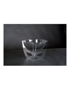 Semi-esfera con base de cruz para el interior o escaparates de espacios de tiendas o comercios