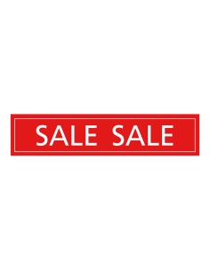 Pegatina con impresión sale para los escaparates de rebajas