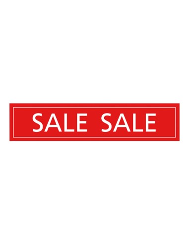 Pegatina con impresión sale para los escaparates de rebajas