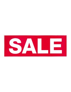 Etiqueta con impresión sale para los escaparates de rebajas