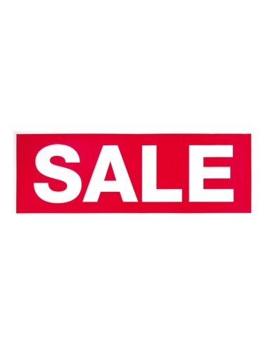 Etiqueta con impresión sale para los escaparates de rebajas
