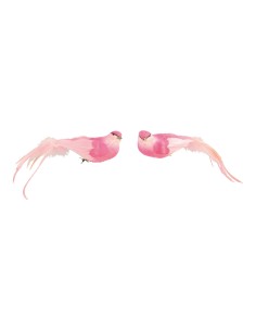 Pájaros con clip para la decoración de verano en escaparates de tiendas o comercios