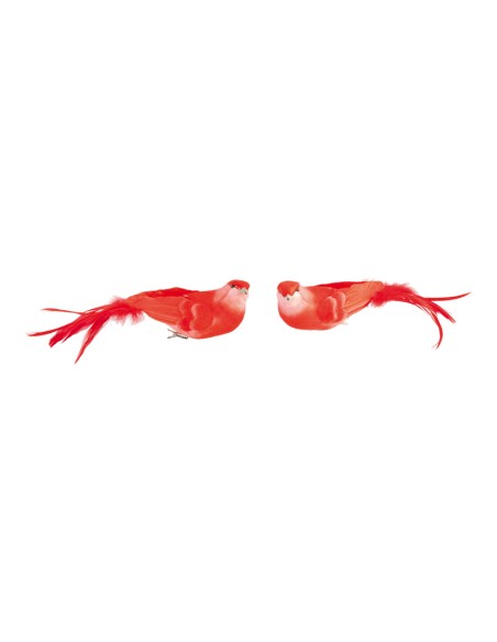 Pájaros con clip para la decoración de verano en escaparates de tiendas o comercios