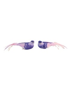 Pájaros con clip para la decoración de verano en escaparates de tiendas o comercios