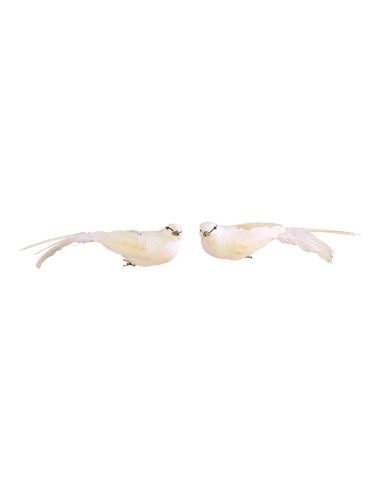Pájaros con clip para la decoración de verano en escaparates de tiendas o comercios