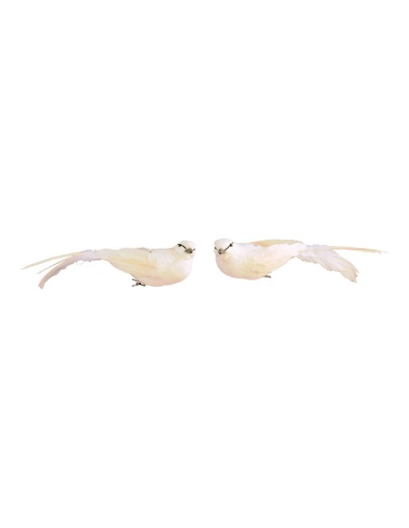 Pájaros con clip para la decoración de verano en escaparates de tiendas o comercios