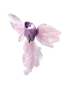 Colibrí con pinza para la decoración de verano en escaparates de tiendas o comercios