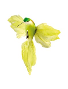Colibrí con pinza para la decoración de verano en escaparates de tiendas o comercios