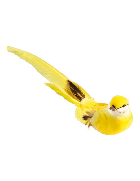 Pájaro con clip para la decoración de verano en escaparates de tiendas o comercios