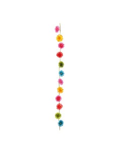 Guirnalda de gerberas para la decoración de verano en escaparates de tiendas o comercios