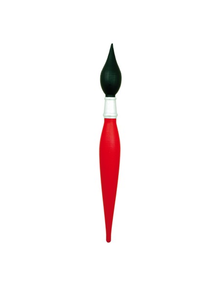 Cepillo de pintura para la decoración de verano en escaparates de tiendas o comercios