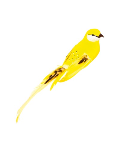 Pájaro con clip para la decoración de verano en escaparates de tiendas o comercios