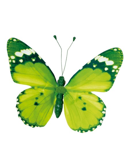 Mariposa con pinza para la decoración de verano en escaparates de tiendas o comercios