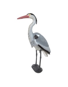 Garza de pie para la decoración de verano en escaparates de tiendas o comercios