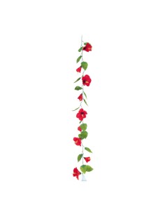 Guirnalda de hibisco para la decoración de verano en escaparates de tiendas o comercios
