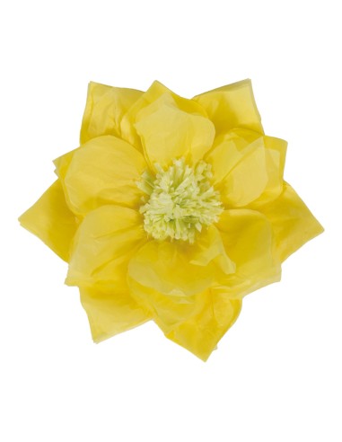 Flor de papel para la decoración de verano en escaparates de tiendas o comercios