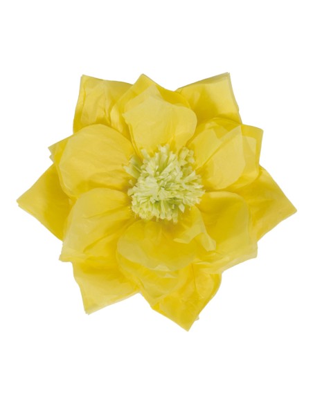 Flor de papel para la decoración de verano en escaparates de tiendas o comercios