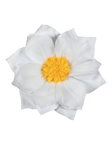 Flor de papel para la decoración de verano en escaparates de tiendas o comercios