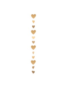 Guirnalda de corazones de papel para la decoración en del día de los enamorados