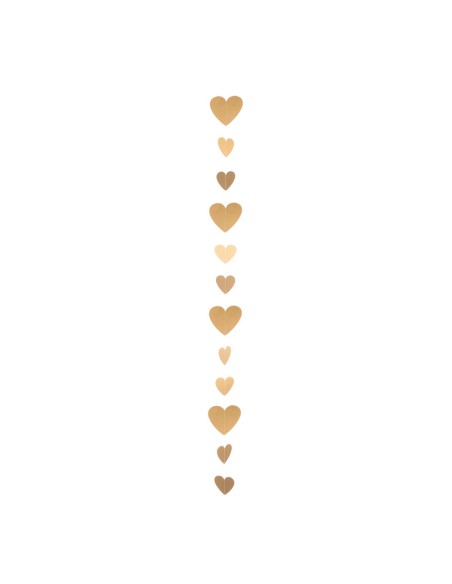 Guirnalda de corazones de papel para la decoración en del día de los enamorados