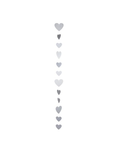 Guirnalda de corazones de papel para la decoración en del día de los enamorados