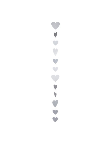 Guirnalda de corazones de papel para la decoración en del día de los enamorados