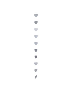 Guirnalda de corazones de papel para la decoración en del día de los enamorados
