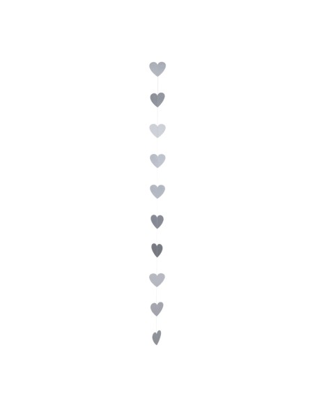 Guirnalda de corazones de papel para la decoración en del día de los enamorados