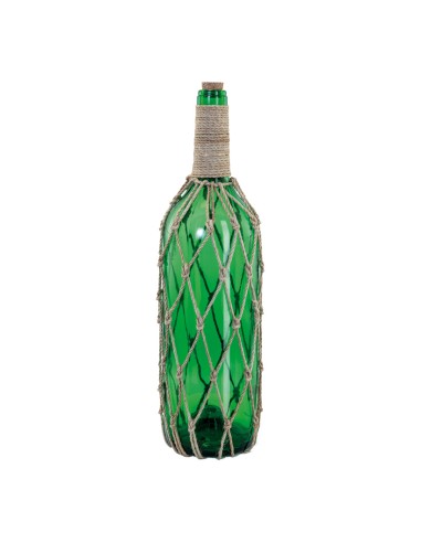 Mensaje de botella con corcho para la decoración de verano en escaparates de tiendas o comercios
