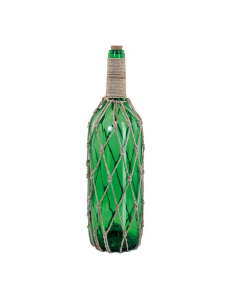 Mensaje de botella con corcho para la decoración de verano en escaparates de tiendas o comercios