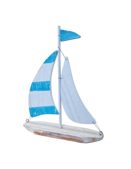 Barco de vela para la decoración de verano en escaparates de tiendas o comercios