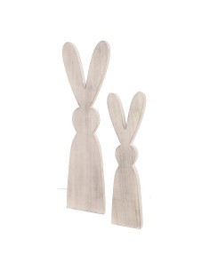 Contornos de conejo para escaparates de tiendas y pastelerías en pascua
