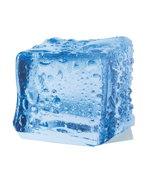 Recorte »cubo de hielo« para la decoración de verano en escaparates de tiendas o comercios