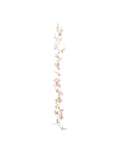 Guirnalda de flores de cerezo para la decoración de verano en escaparates de tiendas o comercios