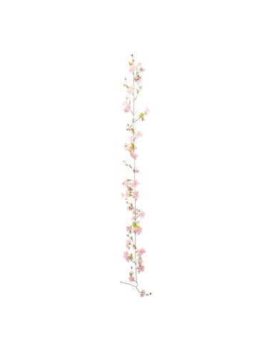 Guirnalda de flores de cerezo para la decoración de verano en escaparates de tiendas o comercios