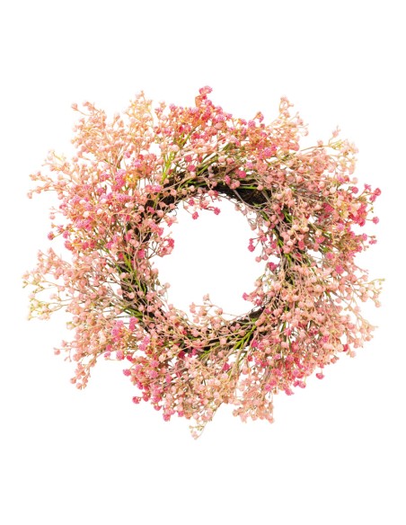 Corona de mimbre para escaparates de primavera en tiendas y centros comerciales