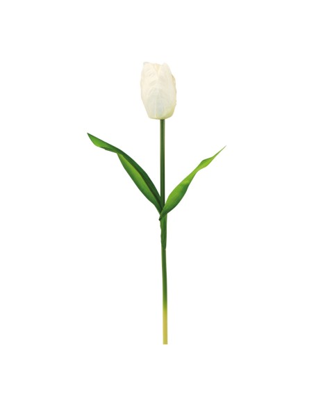 Tulipán con tallo para la decoración de verano en escaparates de tiendas o comercios