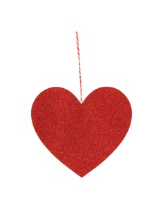 Corazón con percha para la decoración en del día de los enamorados