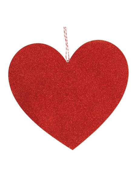 Corazón con percha para la decoración en del día de los enamorados