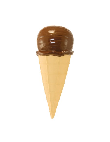 Helado de chocolate para la decoración de verano en escaparates de tiendas o comercios